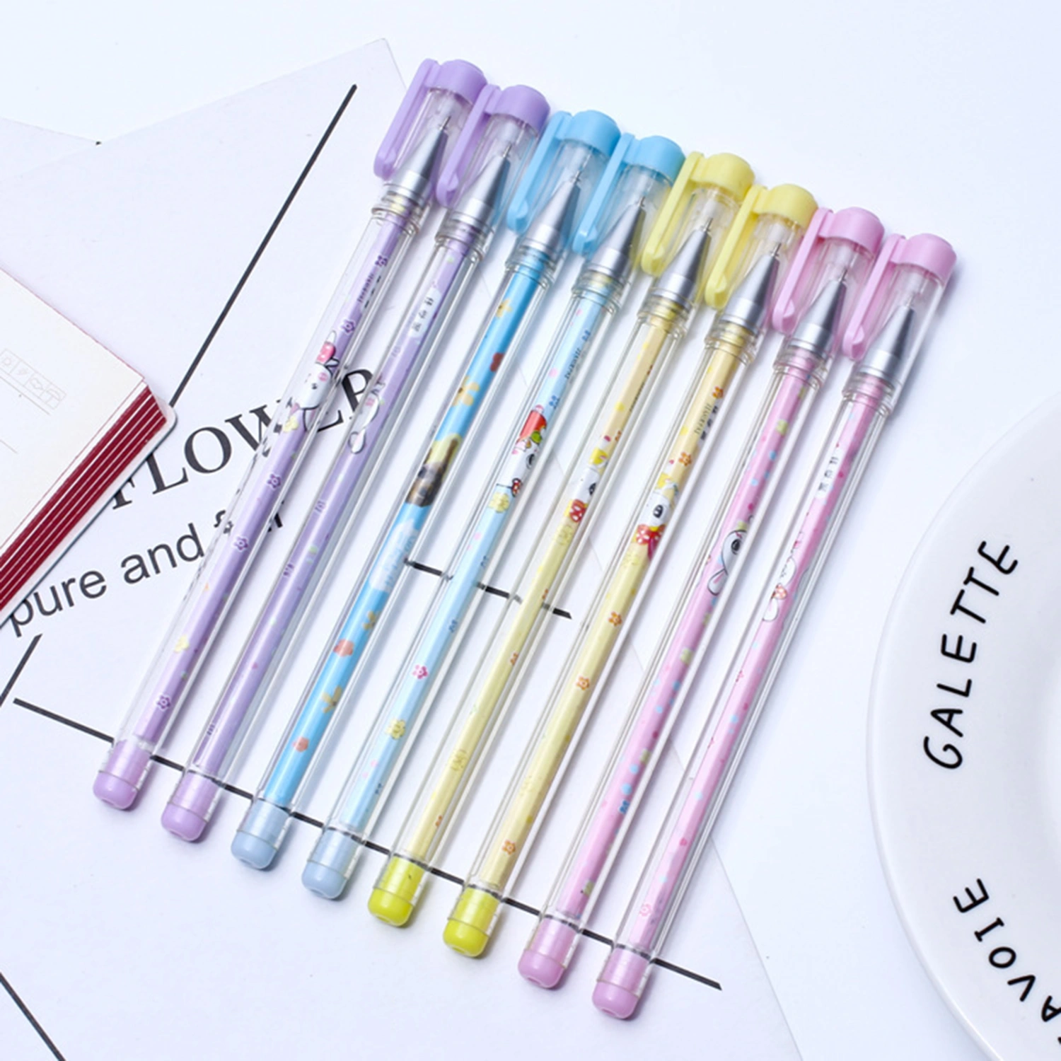 12Pcs Erasable Gel Ink Pen Student Writing Stationery Office School Supplies