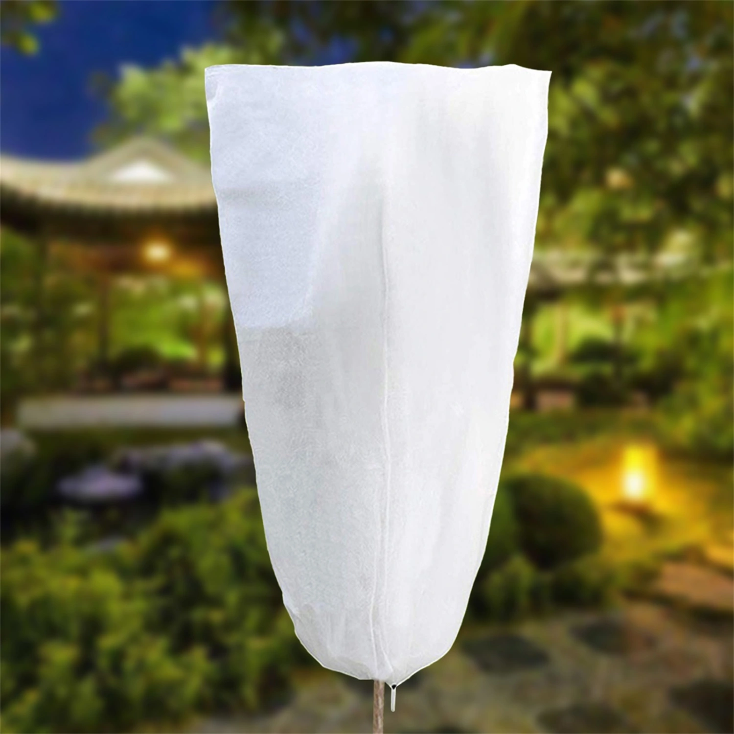 Anti-Freeze Plant Cover with Drawstring Non Woven Fabric Winter Foldable Plant Protecting Bag Garden Supplies