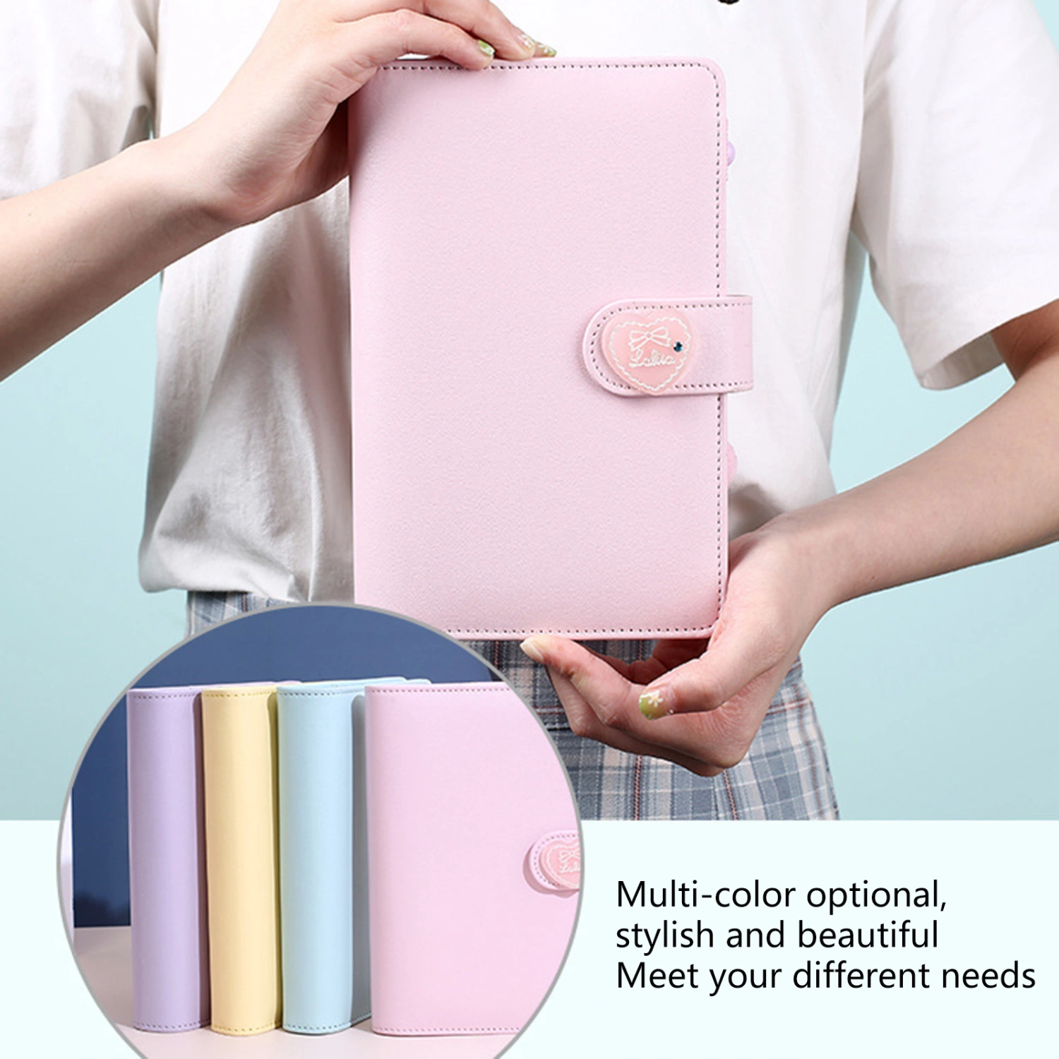 Smooth Writing Note Book Decorative Rectangular Hard to Fade Eye-catching Diary Notebook for Classroom 