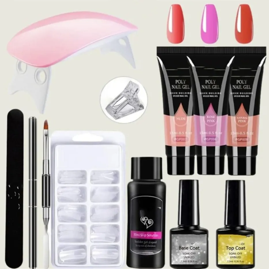 Crystal Extension Gel Nail Art Light Kit