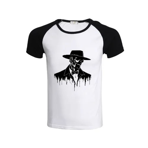 Fedorable Undead Raglan Short Sleave Tee Shirt