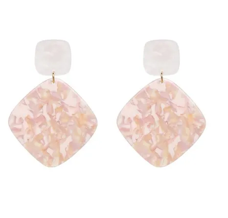 Marbled Diamond Shaped Earrings