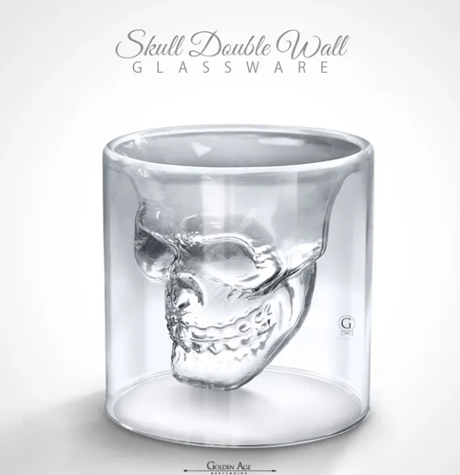 SKULL DOUBLE WALL GLASSWARE