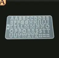 CR: Small English Alphabet Silicone Mold