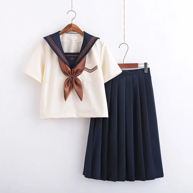 Japanese Orthodox JK Uniform Soft Girl University Style Business Attire Sailor