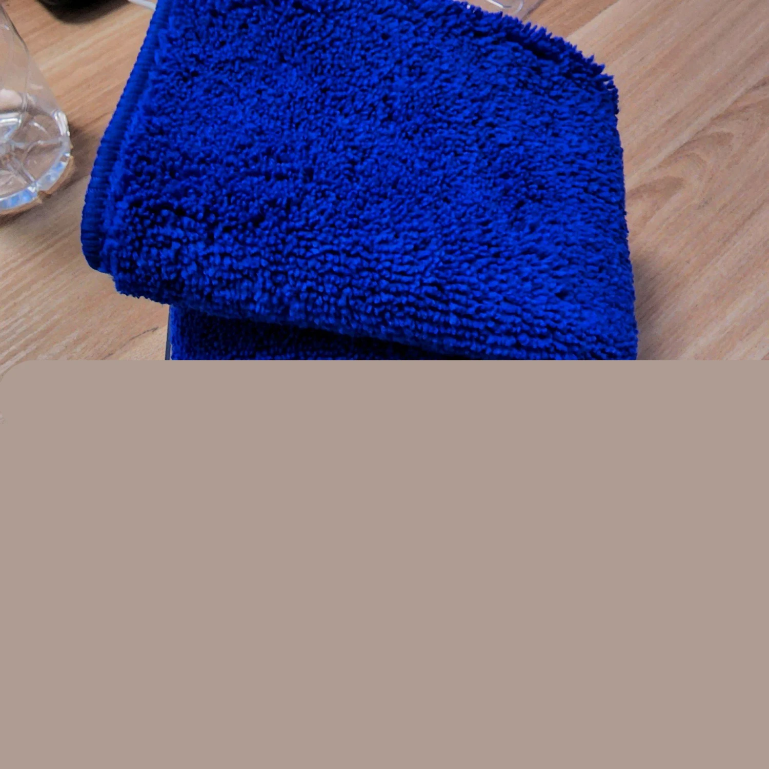 Warp Knitted Polyester Brocade Car Cleaning Cloth 4040 High And Low Wool