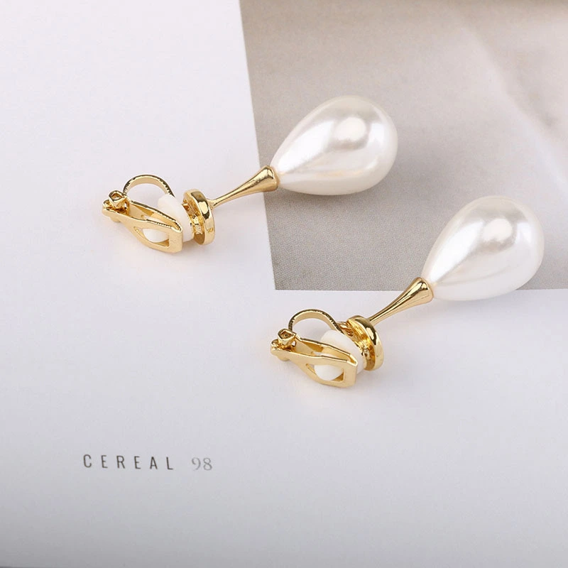 Simple Elegant Pearl Ear Clip Without Pierced Women