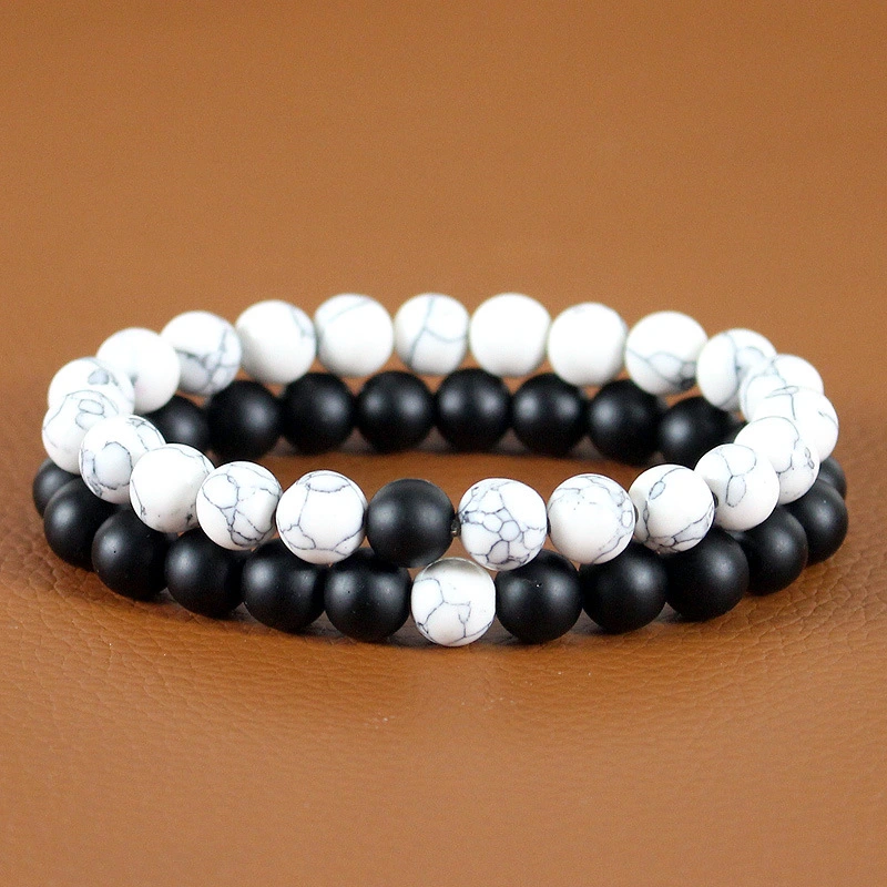 White Turquoise Beaded Bracelet Fashion Popular Ornament