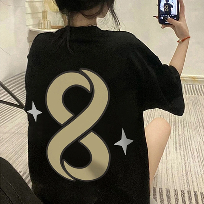 Digital 8 Printed Short-sleeved T-shirt For Men