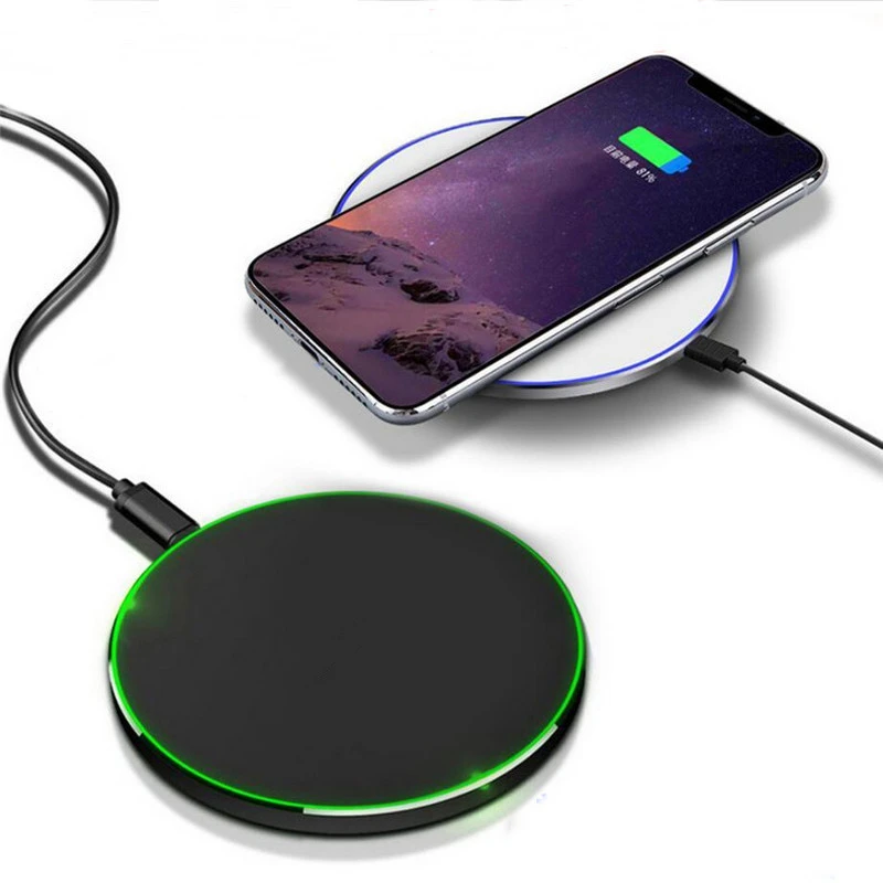 Aluminum Alloy Disc Wireless Charger QI10W Fast Charging