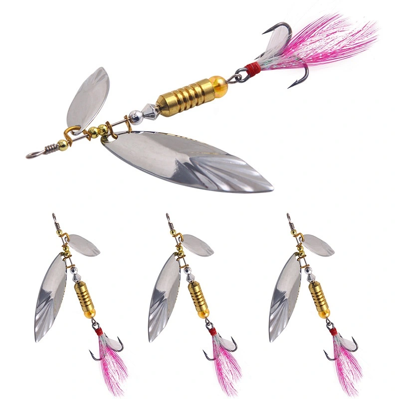 Metal Willow Leaf Sequins Sea Fishing Freshwater Bait Fishing Gear