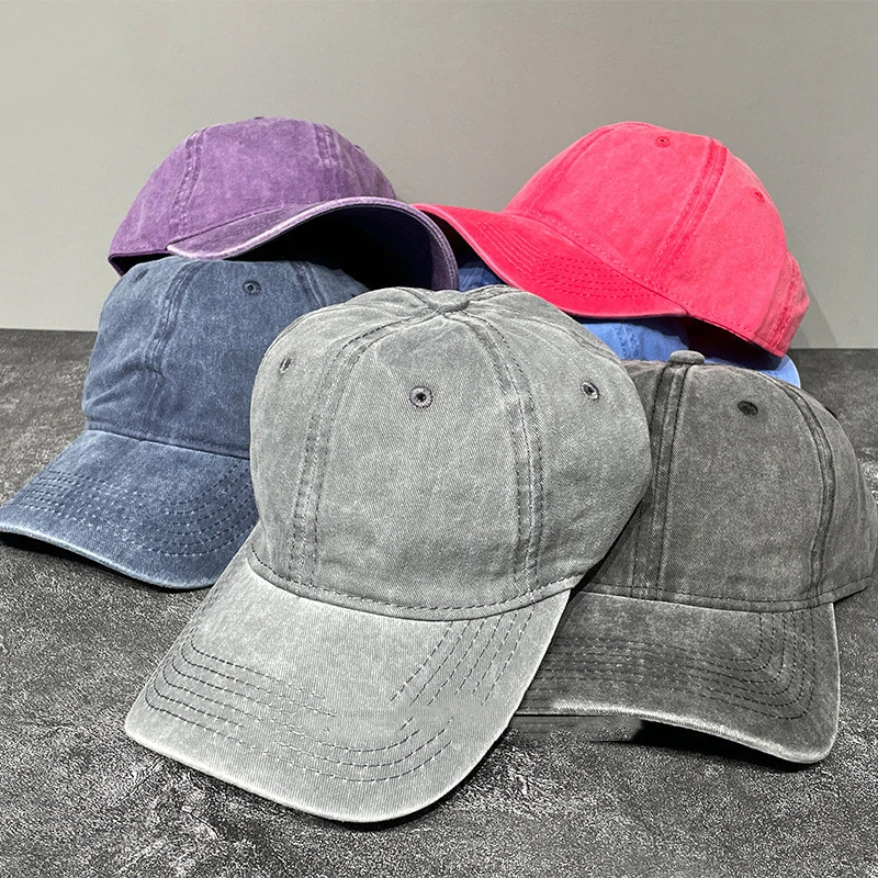 Men And Women's Fashion Washed Old Curved Brim Baseball Hat