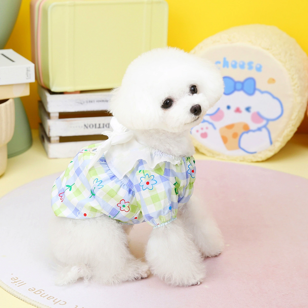 Spring And Summer Pastoral Small Dog Pet Clothes