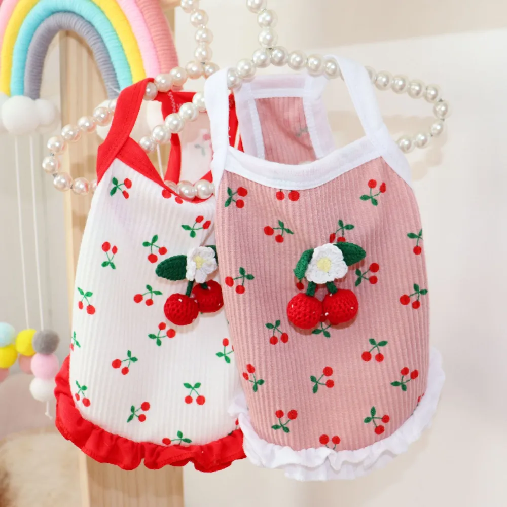 Cat Small Dog Clothes Bo Vest Skirt Spring And Autumn Summer