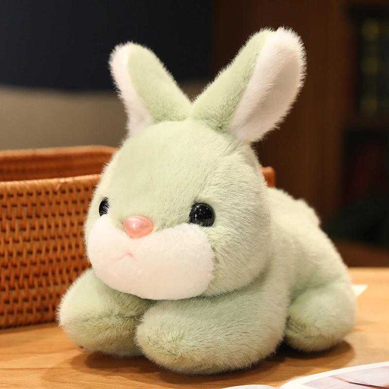 Simulation Cute Plush Rabbit Doll Decorative Ornaments