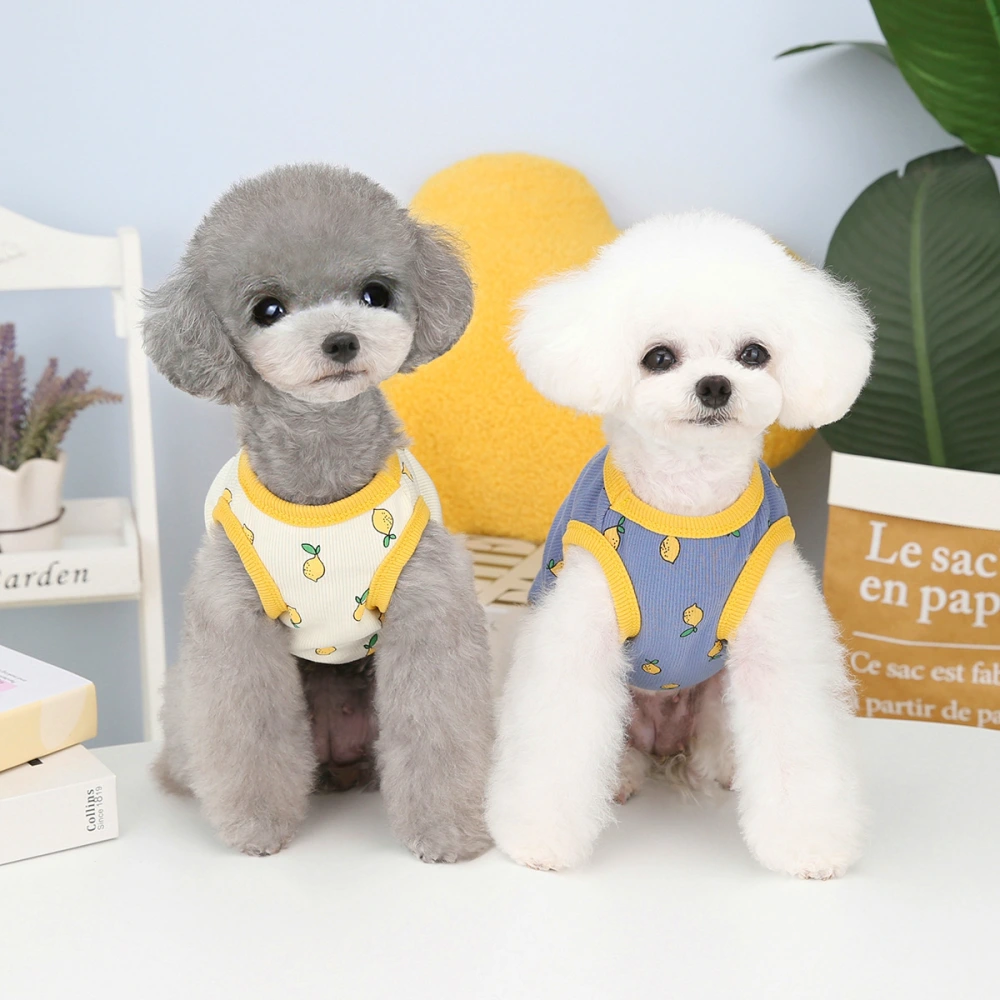 Pet Clothes Spring And Summer Puppy Lemon Vest