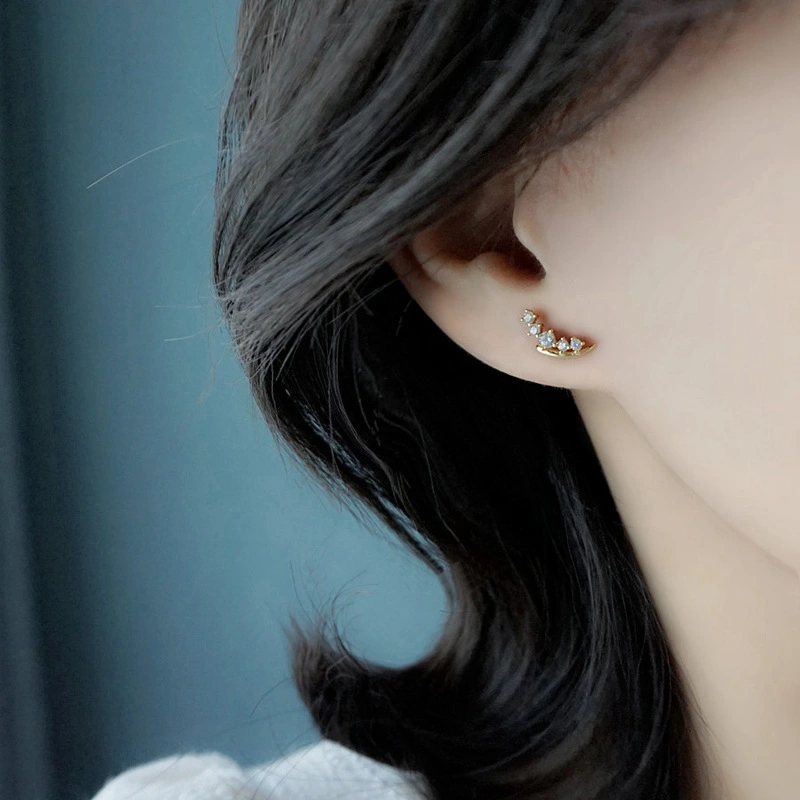 Mini Temperament Meteor Small Gang Drill Earrings