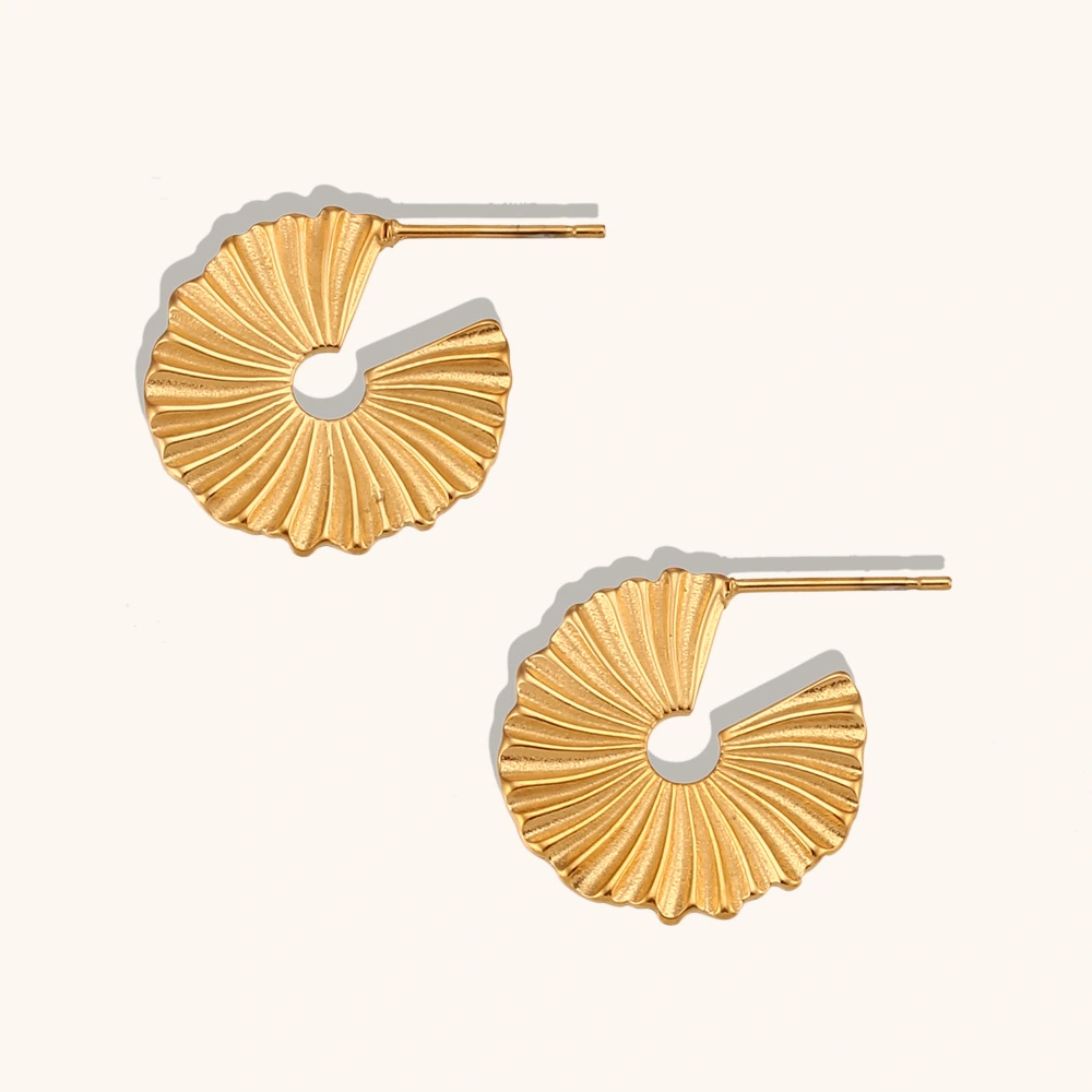 Exaggerated SUNFLOWER Metal Stud Earrings