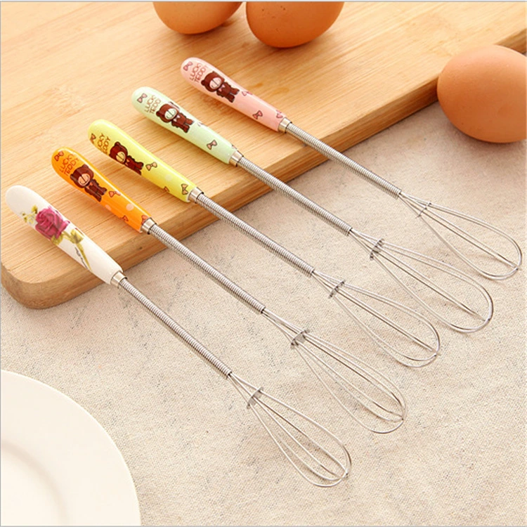 Manual Household Handheld Stainless Steel Eggbeater