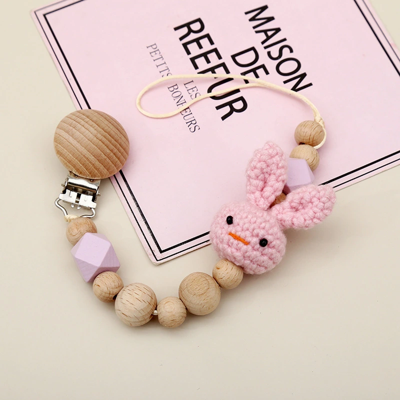 Cute Cartoon Yarn Bunny Comforts And Prevents Chain Drop