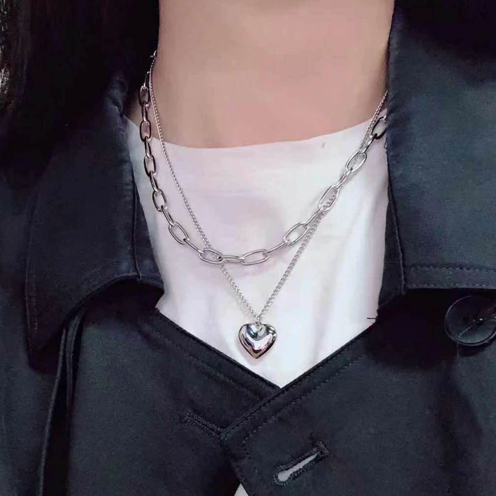 Fashion Love Pendant Sweater Chain