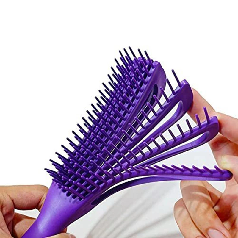 Household Fashion Simple Solid Color Eight Claw Comb