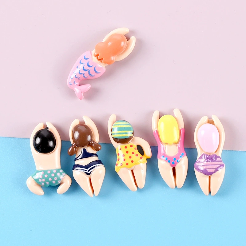 Swimming Villain Epoxy Cream Cell Phone Shell Accessories Barrettes Refridgerator Magnets Handmade Diy Brooch Material