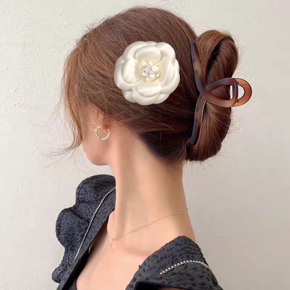 8cm Silk Flower Ornament Plus Brooch Barrettes