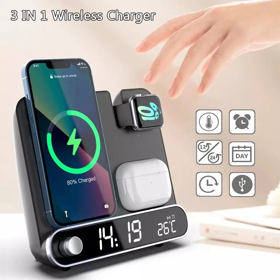 Alarm Clock Wireless Three In One Wireless Charging