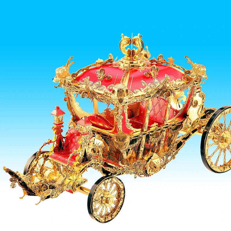 Piececool Princess Carriage 3d Three-dimensional Metal Puzzle Pumpkin Car Toy Assembled Model