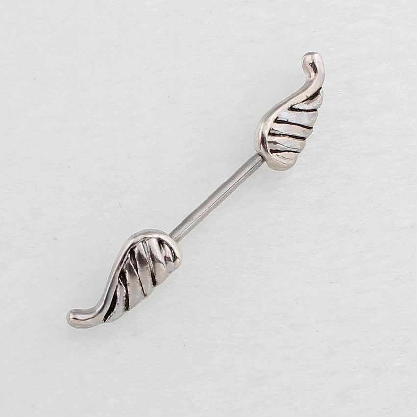 Nipple Ring Wings Hypoallergenic 316L Stainless Steel Rod Human Body Puncture