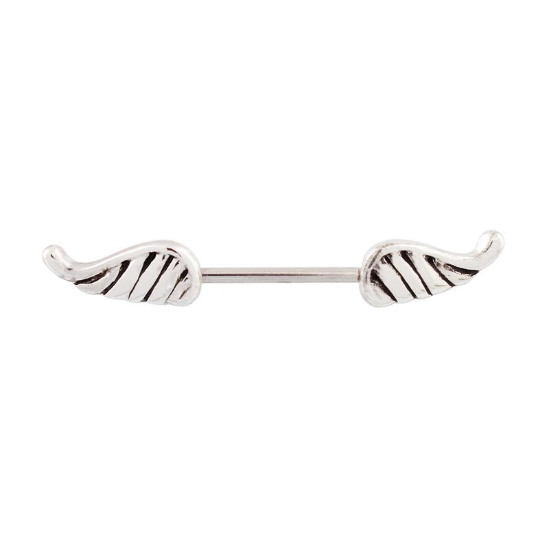 Nipple Ring Wings Hypoallergenic 316L Stainless Steel Rod Human Body Puncture