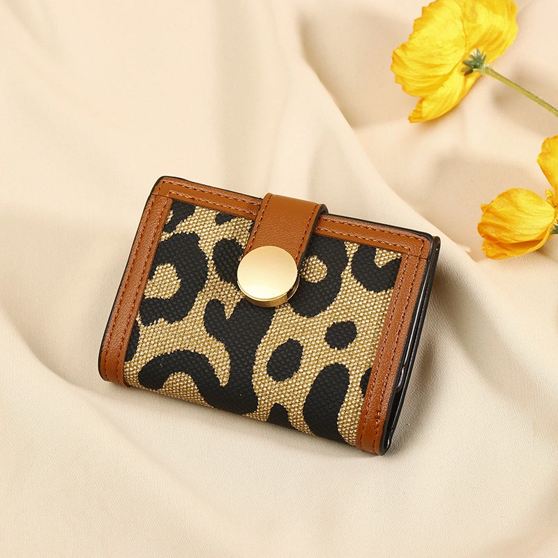 Women's Trendy Leopard Print Fashion Short Wallet