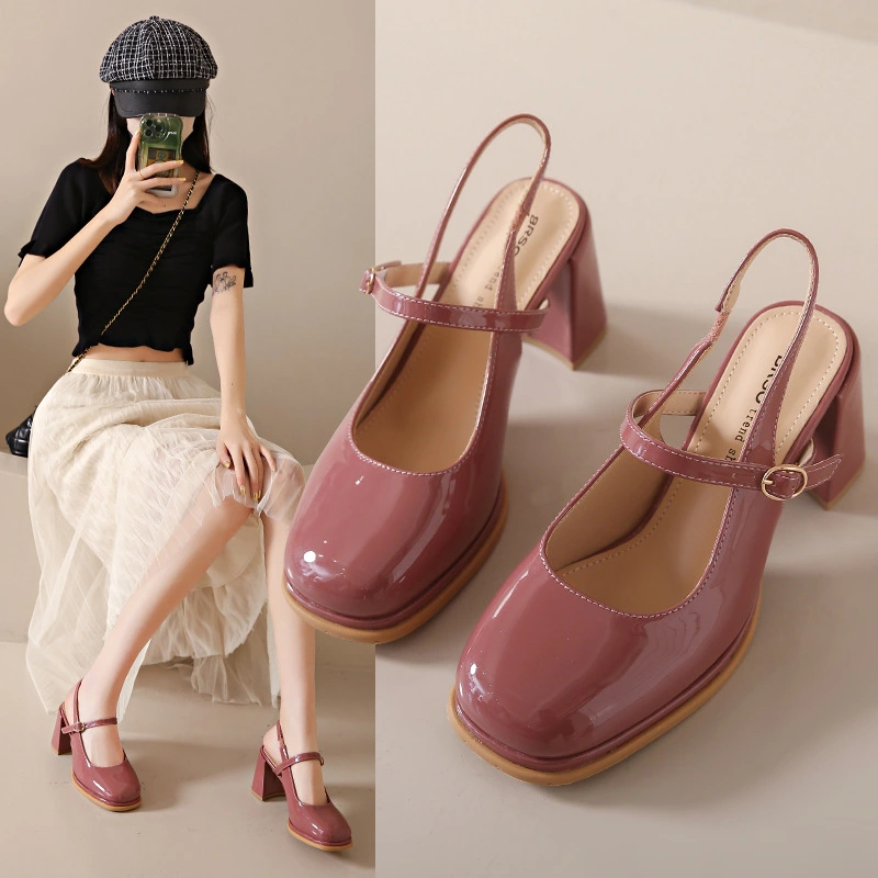 French Toe Cap New High Heel Sandals Women