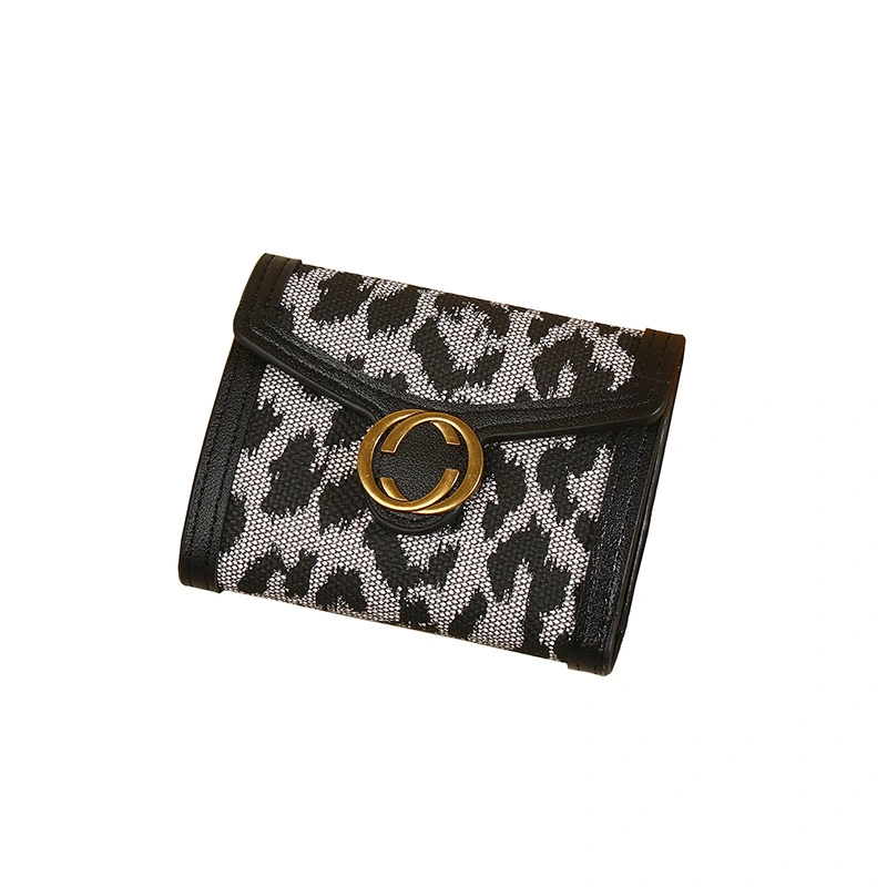 New Leopard Print Women's Wallet Multi-card-slot Coin Purse All-in-one Clutch Card Holder Female