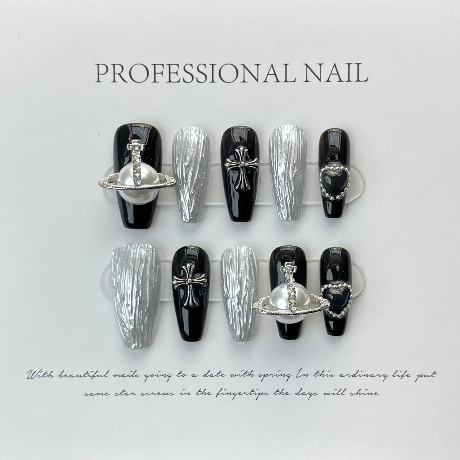 Phototherapy Handmade Wear Nail Light Luxury Full Diamond Series