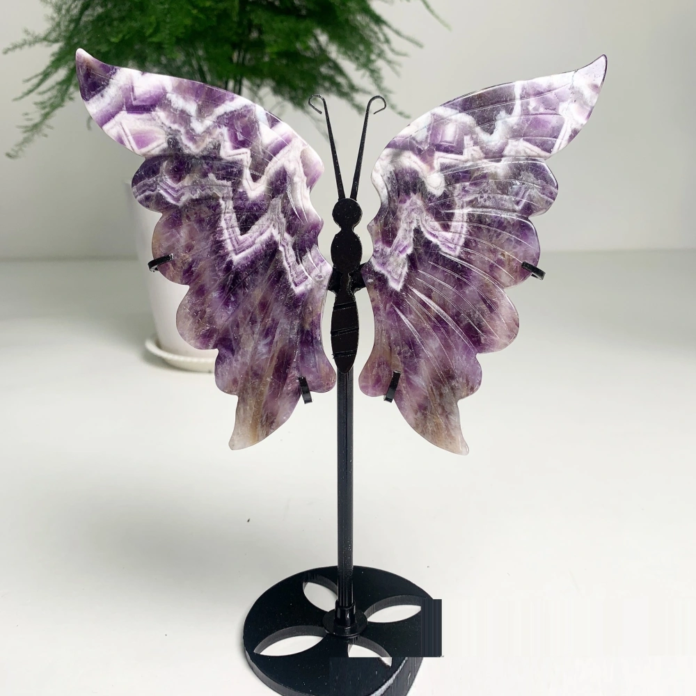 Fantasy Purple Butterfly Wings Water Butterfly Carving Home Decoration