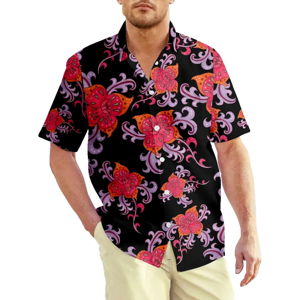 Men's Hawaiian Shirt Outfits Vintage Paisley Color Block Shirt Collar Clothing Apparel 3D Print Plus Size Outdoor Daily Short Sleeve Casual Comfortable