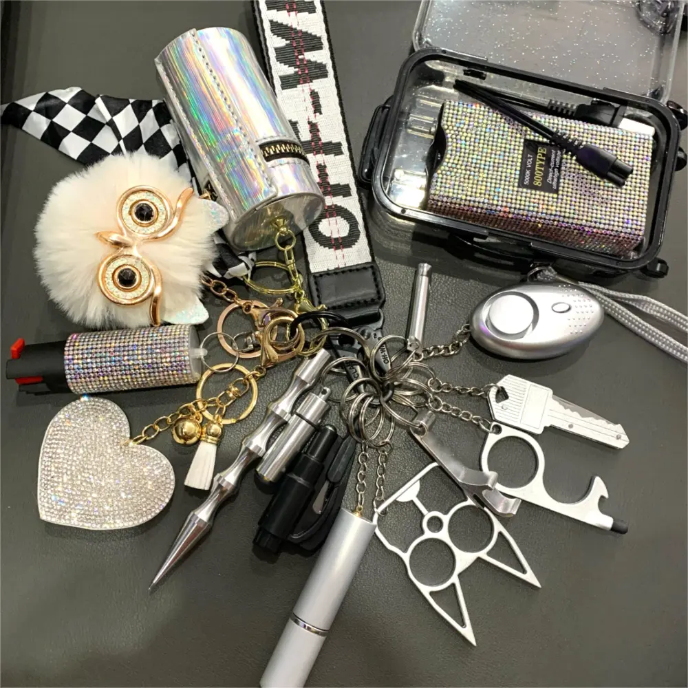 16PCS Keychain Set Offline Packing Do As The Picture Shows