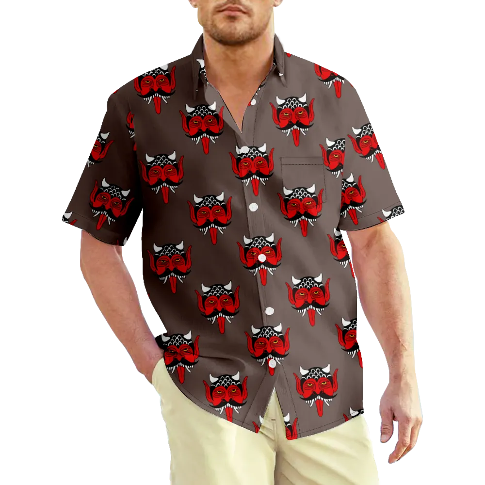 Men's Hawaiian Shirt  Patterned Shirt Collar Short Sleeve Daily Print Tops Streetwear T Shirts