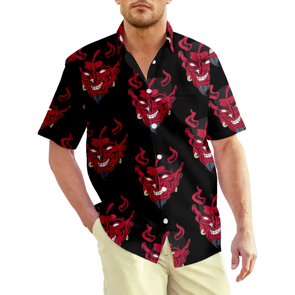 Men's Hawaiian Shirt Outfits  Graphic Shirt Collar 3D Print Street Daily Short Sleeve Print Clothing Apparel Basic Fashion Casual/Summer/Spring/Summer