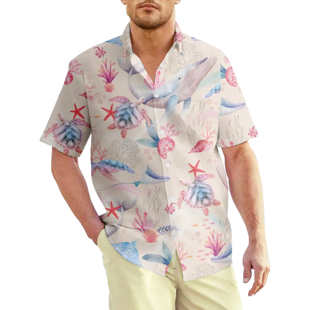 Men's Hawaiian Shirt Outfits  Graphic Shirt Collar Clothing Apparel 3D Print Outdoor Daily Short Sleeve 3D Print Casual Comfortable