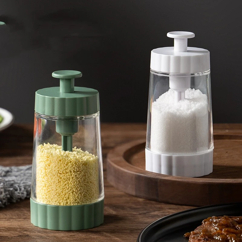 Press Type Quantitative Salt Production Plastic Seasoning Bottle