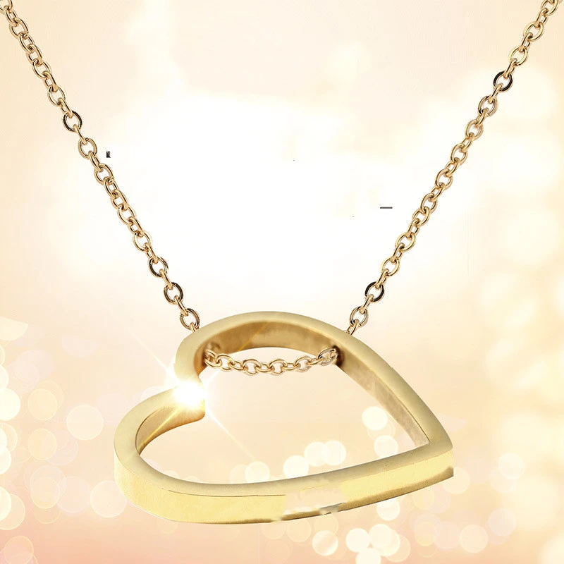 Stainless Steel Couple Necklace With Laser Engraving For Men And Women