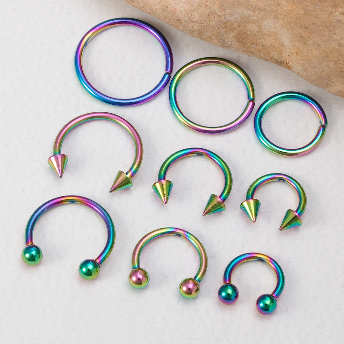 Nose Stud Stud Earrings Labret Set Combination