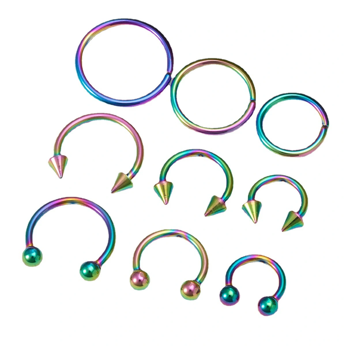 Nose Stud Stud Earrings Labret Set Combination