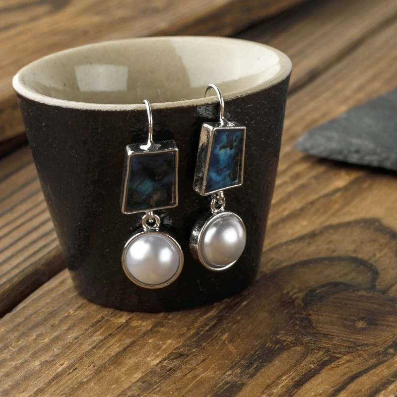 European And American Bohemian Pearl Earrings