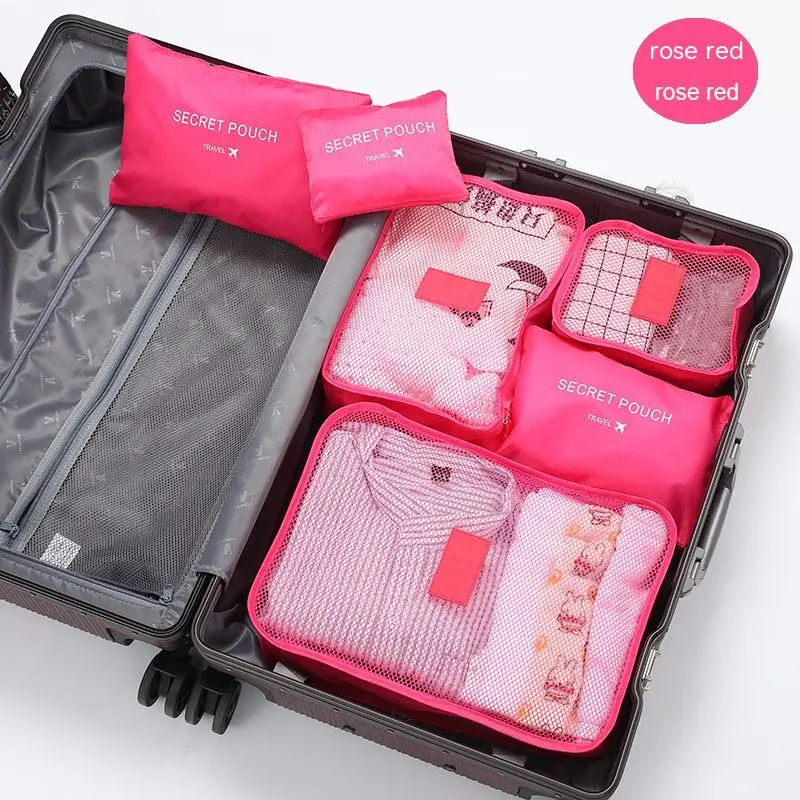 Travel Storage Bag Set Of Six