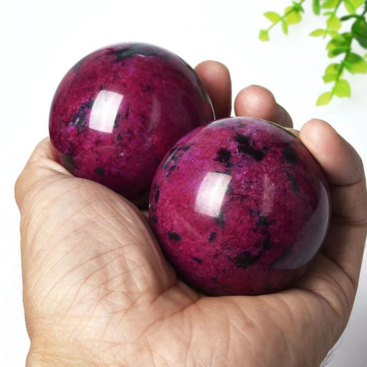 Fashion Simple Plum Blossom Jade Massage Ball