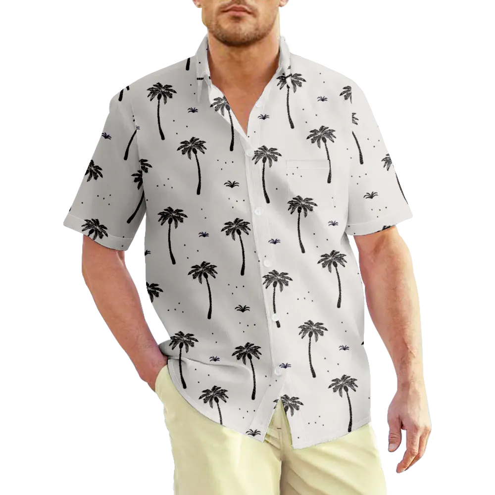 Men's Hawaiian Shirt  Shirt Collar Short Sleeve Casual Daily Print Tops Streetwear Exaggerated Summer Graphic Tees